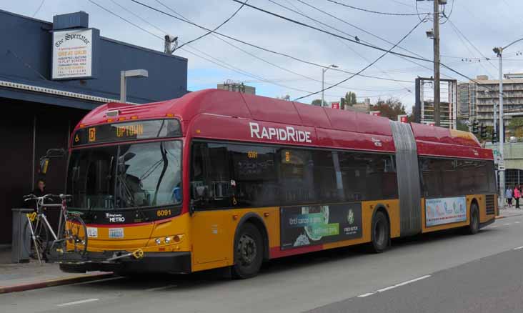 King County New Flyer DE60LFR 6091